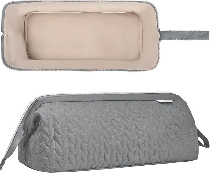 KarSyon Shark Flex Style Case for Dyson Airwrap Hair Dryer Brush Revlon Hair Tools Travel Bag Carrying Case Flat Curling Iron Organizer (Grey) - Image 3